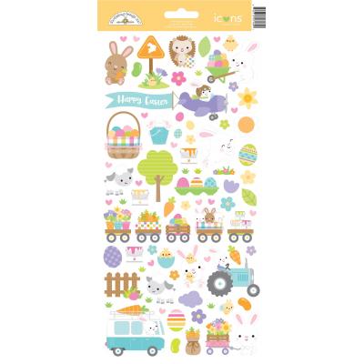 Doodlebug Hippity Hoppity Sticker - Cardstock Sticker